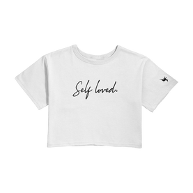 【SURGERY】unbalance l clover logo crop T-shirts 'white' surgery unbalance metal clover logo crop T-shirts 'white'